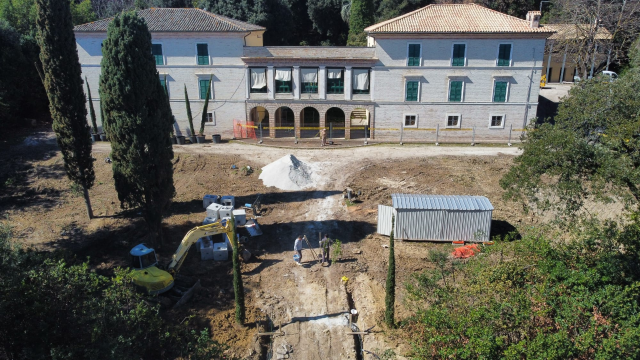 Il restyling di villa Baruchello va avanti: ecco come si presenta oggi con la riqualificazione in corso